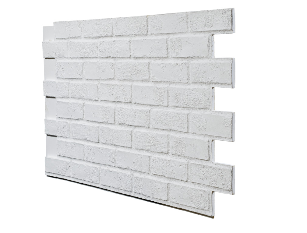 Rustic Brick Interlock - White